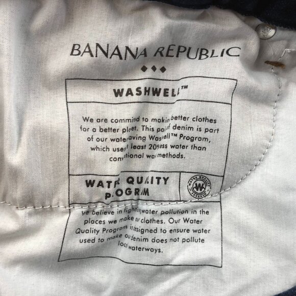 Banana Republic Womens Jeans 31/12 Cropped Bootcut Leg Blue Dark Denim Casual - Picture 12 of 14